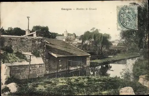 Ak Garges lès Gonesse Val d’Oise, Riviere le Groult