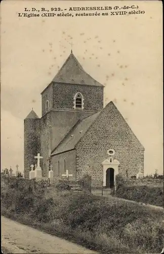 Ak Audresseles Pas de Calais, Eglise