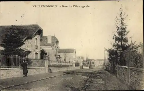 Ak Villemomble Seine Saint Denis, Rue de l'Orangerie