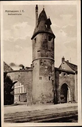 Ak Mulhouse Mülhausen Elsass Haut Rhinllwerkturm