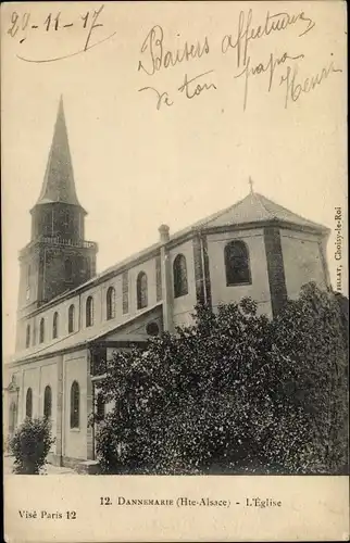 Ak Dannemarie Haut Rhin, Eglise