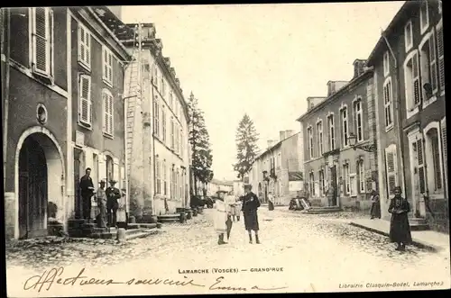 Ak Lamarche Lothringen Vosges, Grande Rue