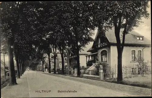 Ak Hiltrup Münster, Bahnhofstraße