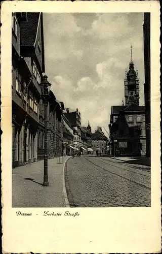 Ak Dessau in Sachsen Anhalt, Zerbster Straße