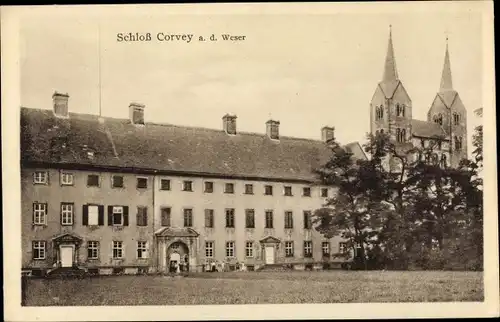 Ak Höxter in Nordrhein Westfalen, Schloss Corvey