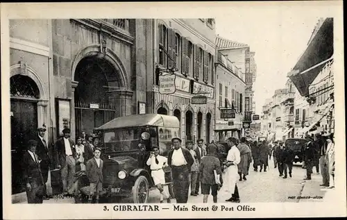 Ak Gibraltar, Main Street and Post Office, Car