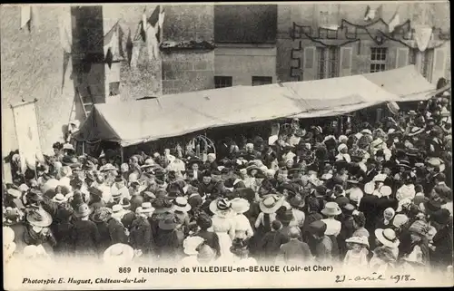 Ak Villedieu en Beauce Loir et Cher, Pelerinage