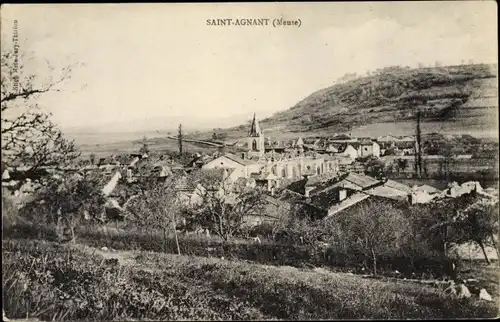 Ak Saint Agnant Meuse, Vue générale