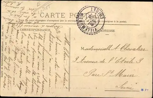 Ak Villemurlin Loiret, Ecole de Filles