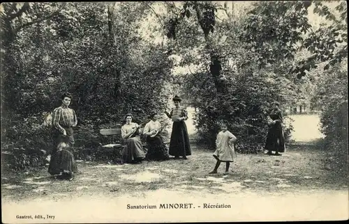 Ak Champrosay Essonne, Sanatorium Minoret, Recreation