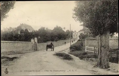 Ak Champrosay Essonne, Cote de Chammprosay