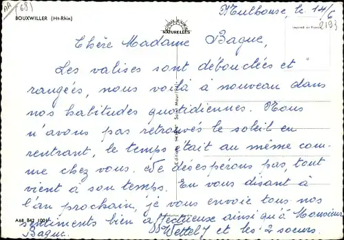 Ak Bouxwiller Buchsweiler Elsass Bas Rhin, Vue générale