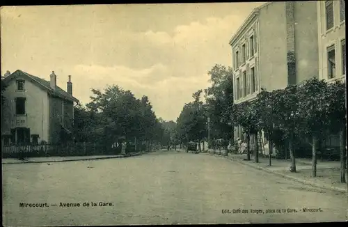 Ak Mirecourt Lothringen Vosges, Avenue de la Gare