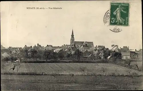 Ak Sceaux d’Anjou Maine et Loire, Vue generale