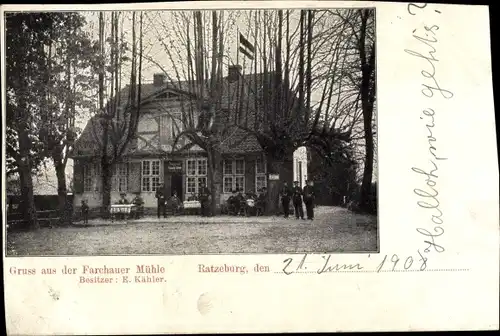 Ak Ratzeburg im Herzogtum Lauenburg, Farchauer Mühle