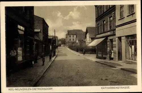 Ak Neumühlen Dietrichsdorf Kiel in Schleswig Holstein, Katharinenstraße
