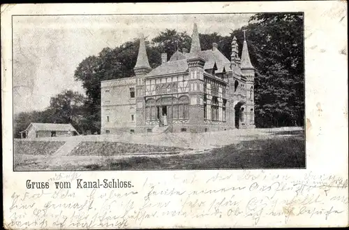 Ak Castrop Rauxel im Ruhrgebiet, Kanalschloss