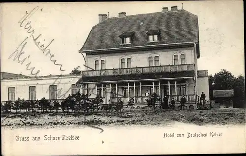 Ak Storkow in der Mark, Hotel zum Deutschen Kaiser, Scharmützelsee