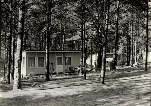 Ak Kagar Rheinsberg in Brandenburg, Bungalowsiedlung im Wald