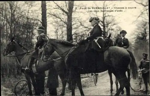 Ak Foret de Rambouillet Yvelines, Chasses a courre