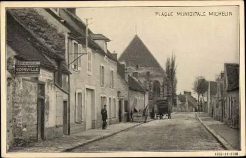 Ak Dourdan Essonne, Plaque Municipale Michelin