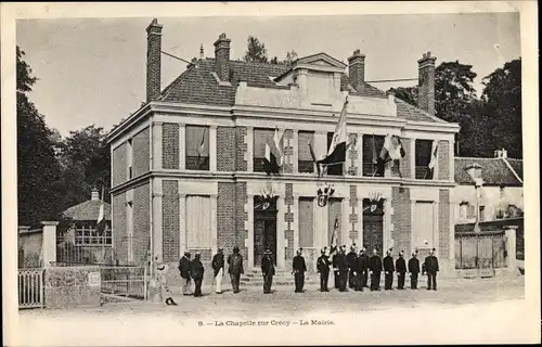 Ak La Chapelle sur Crecy Seine et Marne, La Mairie