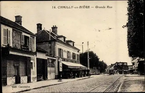 Ak Chailly Seine et Marne, Grande Rue