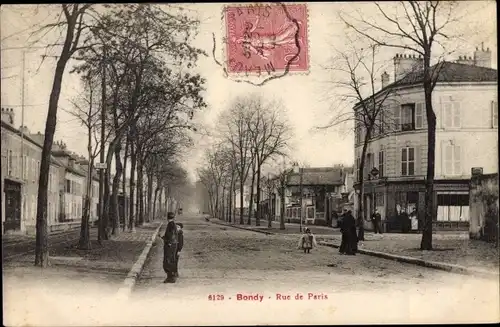 Ak Bondy Seine Saint Denis, Rue de Paris