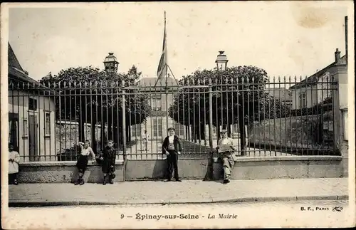 Ak Epinay Seine Saint Denis, Mairie