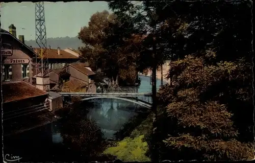 Ak Longuyon Lothringen Meurthe et Moselle, la Passerelle