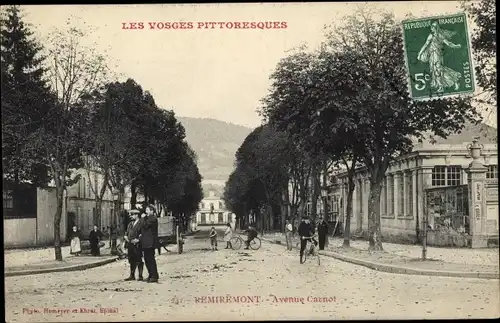 Ak Remiremont Lothringen Vosges, Avenue Carnot