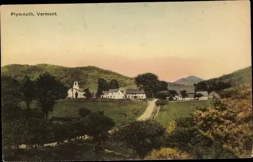 Ak Plymouth Vermont USA, Panoramic view