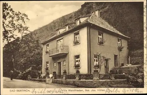 Ak Bad Bertrich in der Eifel, Villa Waldfrieden, Inh. Jos. Hüllen