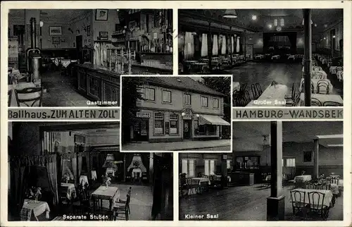 Ak Hamburg Wandsbek, Ballhaus Zum alten Zoll, Inh. Emil Kruse, Wandsbeker Zollstraße