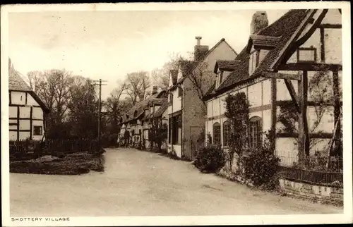 Ak Shottery England, Straßenpartie