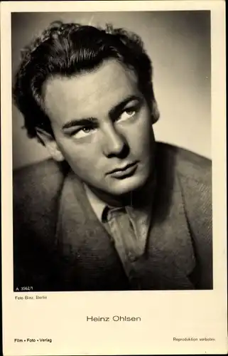 Ak Schauspieler Heinz Ohlsen, Portrait, Locken, Jackett