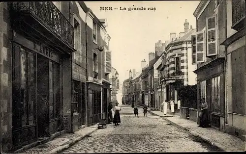 Ak Mer Loir et Cher, Grande Rue