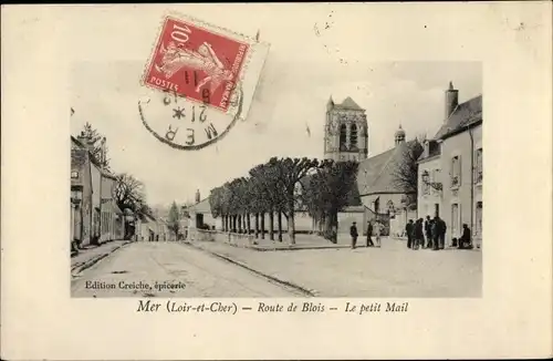 Ak Mer Loir et Cher, Route de Blois, Le petit Mail