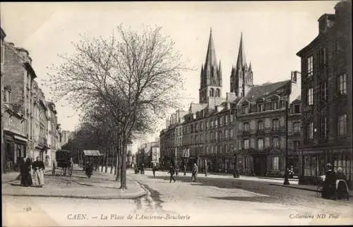 Ak Caen Calvados, la Place de l'Ancienne Boucherie