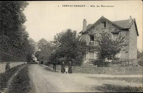 Ak Ermont Cernay Val d’Oise, Allee des Marronniers