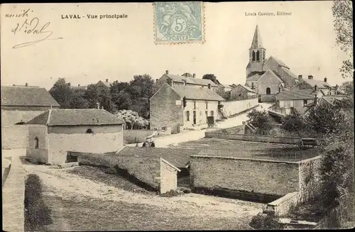 Ak Laval Seine et Marne, Vue principale