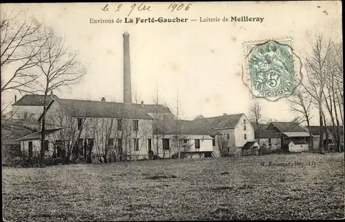 Ak Meilleray La Ferté Gaucher environs Seine et Marne, Laiterie
