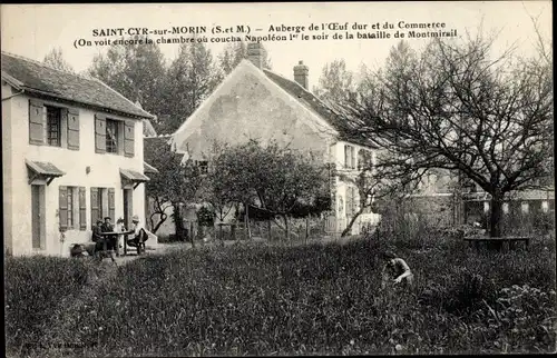 Ak Saint Cyr sur Morin Seine et Marne, Auberge de l'Oeuf