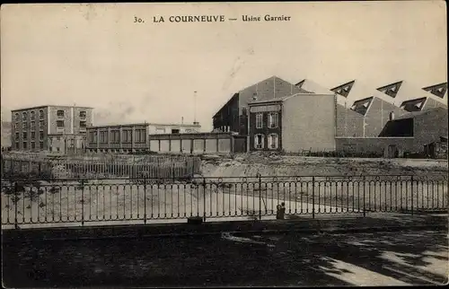 Ak La Courneuve Seine Saint Denis, Usine Garnier