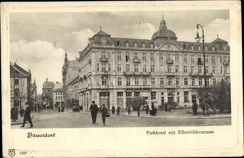 Ak Düsseldorf am Rhein, Parkhotel, Elberfelderstraße