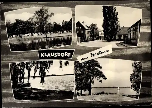 Ak Klausdorf in Brandenburg, Zeltplatz, Strassenansicht, Mellensee