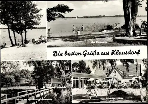 Ak Klausdorf in Brandenburg, Mellensee, Ferienheim des Rates der Gemeinde, HO Strandgaststätte