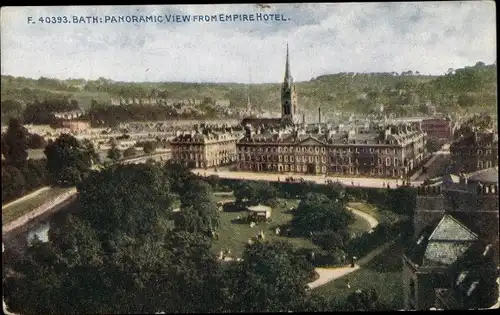 Ak Bath Somerset, Panoramic View from Empire Hotel