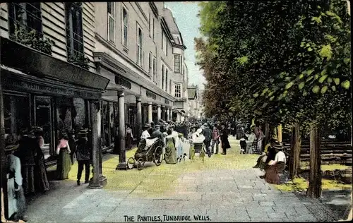 Ak Tunbridge Wells Kent, The Pantiles, Streetview