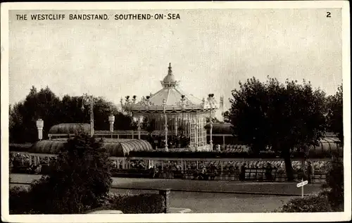 Ak Westcliff Southend on Sea Essex, The Westcliff Bandstand